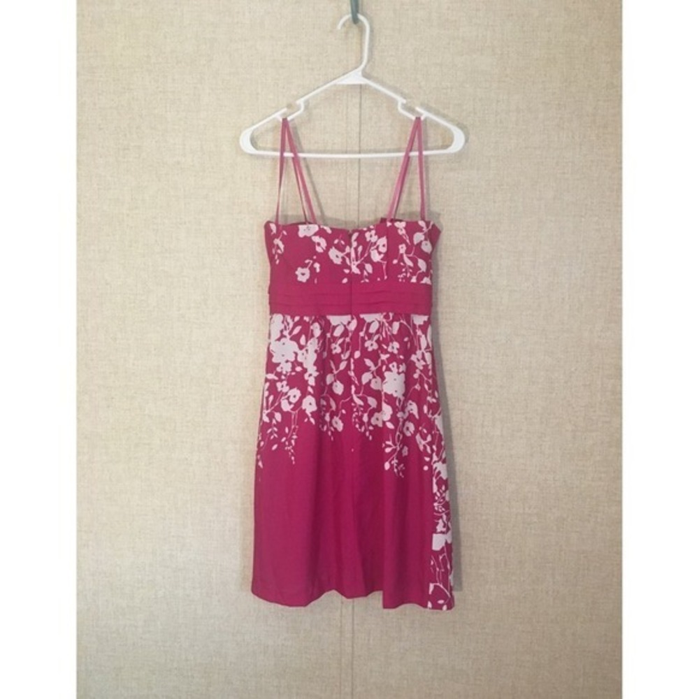 Max and Cleo Floral Cocktail Dress Womens 4 Pink New Pleated Draped Mini - Picture 2 of 12